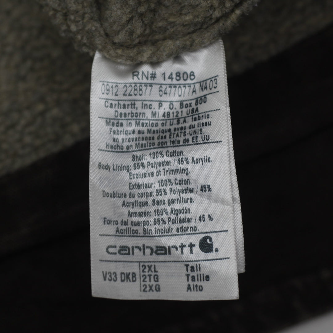 Carhartt V33 DKB Men's Mock Neck Sherpa Lined Work Wear Vest Brown 2XL | Migration_Vests WW Collection - Alte | Fashion Rerun