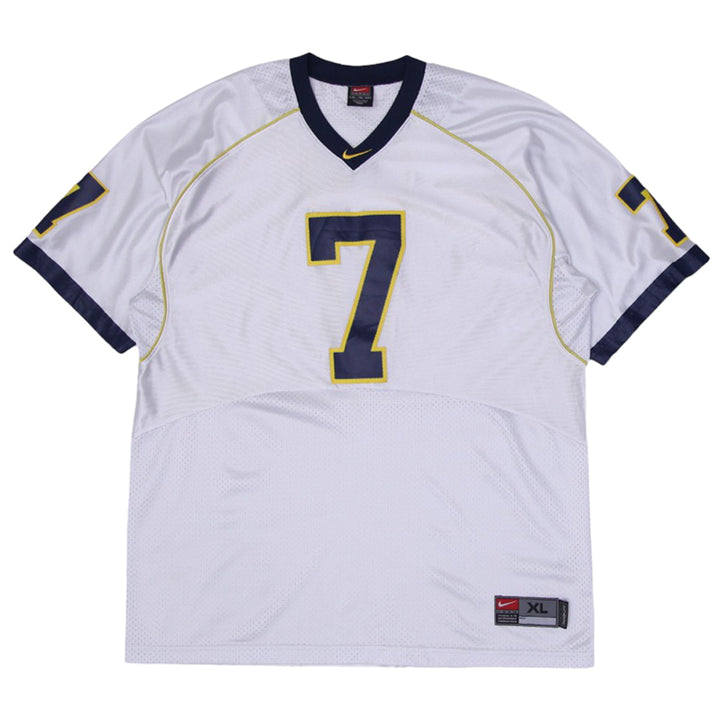 Vintage Nike Team Apparel Michigan Wolverines White Football Jersey #7