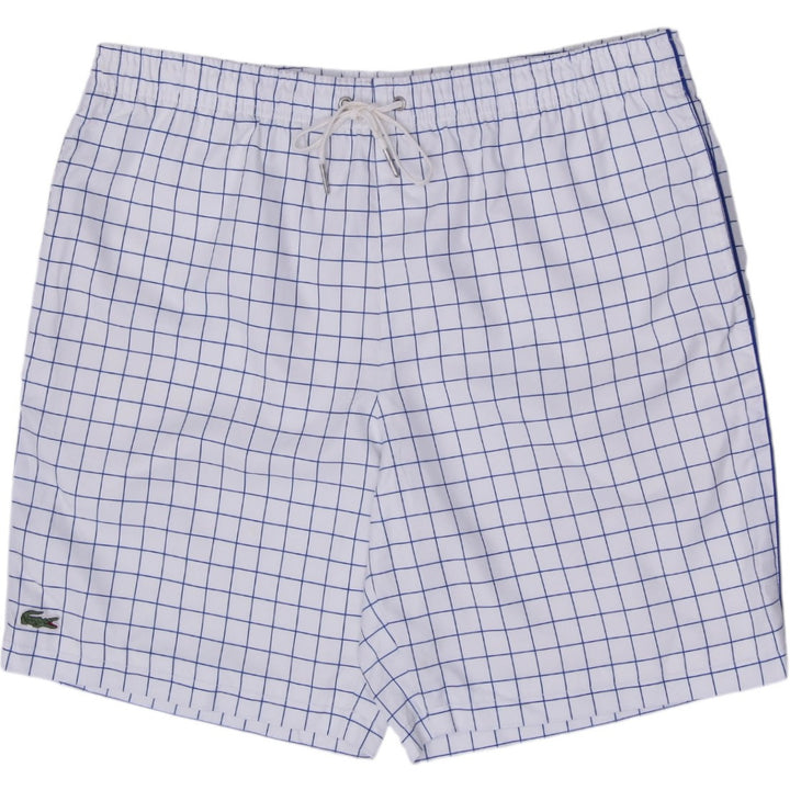 Mens Lacoste Grid Print Swim Shorts Size 4