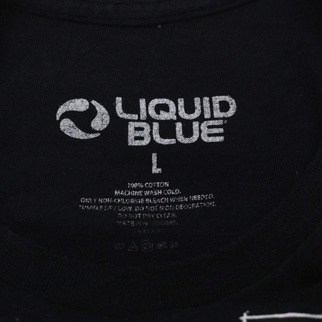 Mens Liquid Blue Boston Basketball Graphic T-Shirt Size L