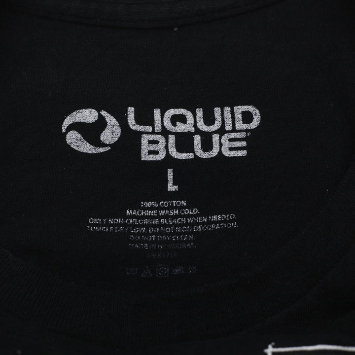 Mens Liquid Blue Boston Basketball Graphic T-Shirt Size L