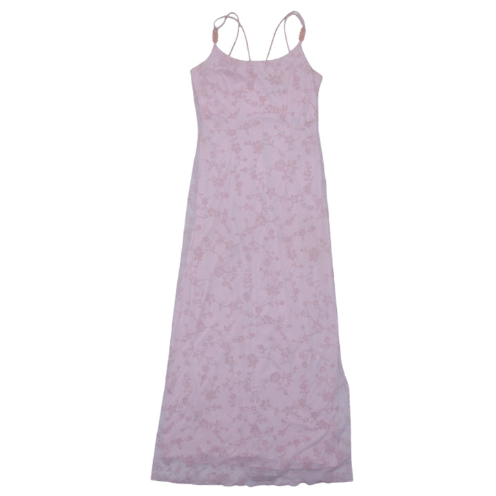 Y2K Ladies ALEX Evenings Strappy Embroidered Floral Dress