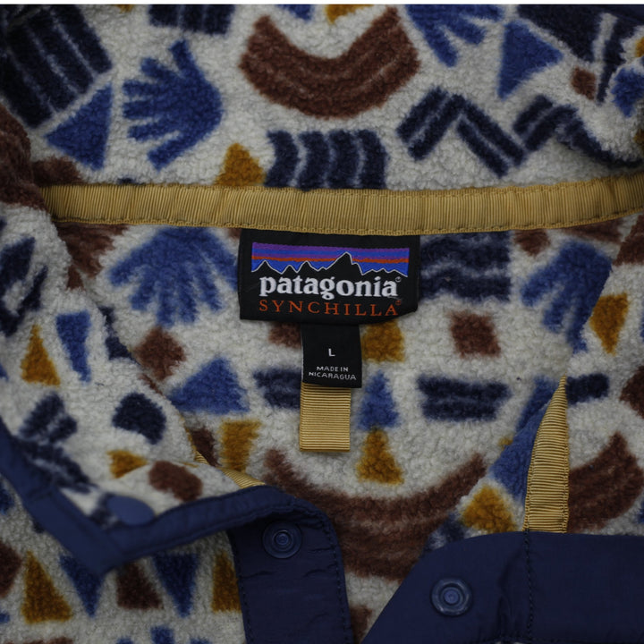 Mens Patagonia Lightweight Synchilla Snap-T Fleece Pullover Jacket L