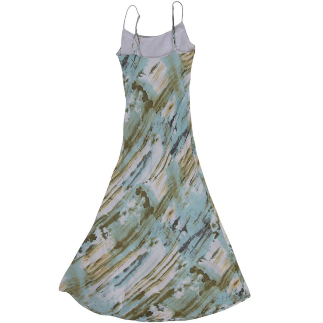 Y2K Ladies Tie Dye Maxi Long Dress Size S | Migration_Dresses - Side View | Fashion Rerun
