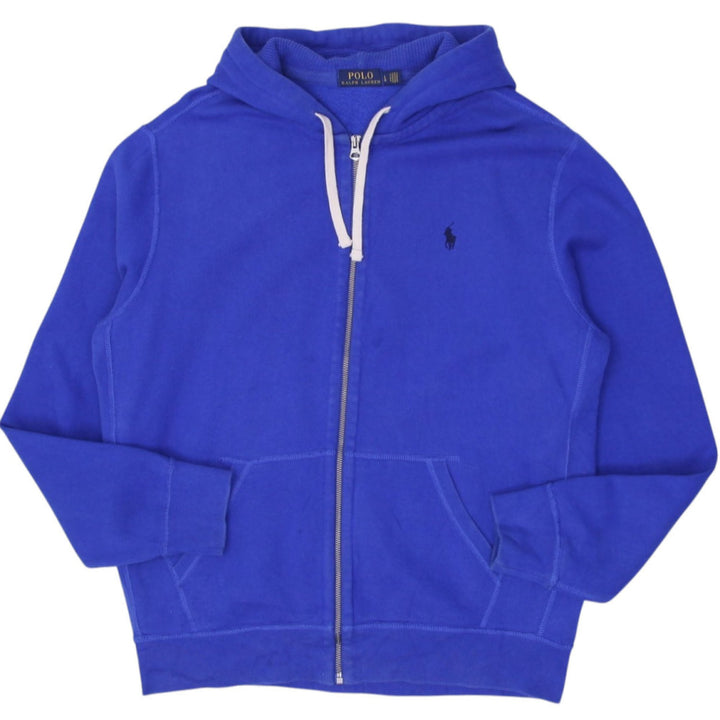 Mens Polo Ralph Lauren Blue Zip Up Pullover Hoodie