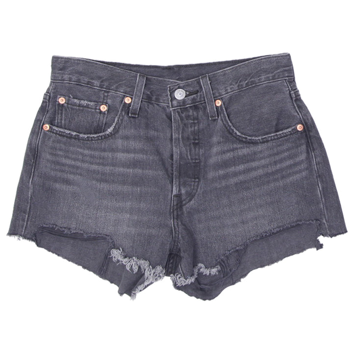 Ladies Levis Button Fly 501 Waterless Denim Shorts