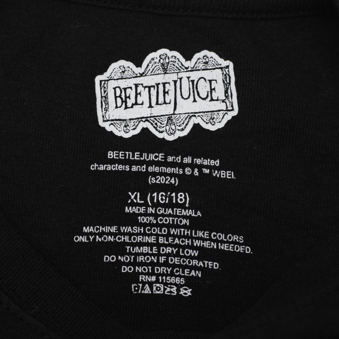 Y2K Ladies Beetlejuice Graphic Character Tee Size XL | Migration_Y2K Tops - Back View | Fashion Rerun