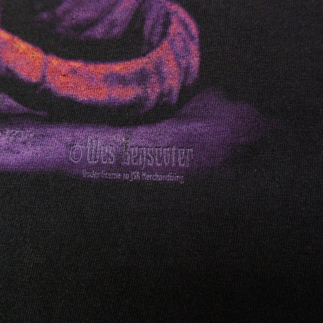 Vintage 00S Wes Benscoter Art T-Shirt Gargoyle Metal Black