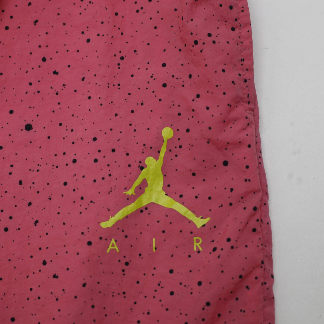 Mens Air Jordan Cement Poolside Swim Trunks Pink Black Speckled Size S
