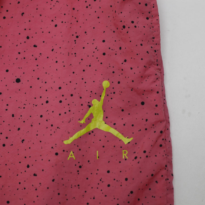 Mens Air Jordan Cement Poolside Swim Trunks Pink Black Speckled Size S