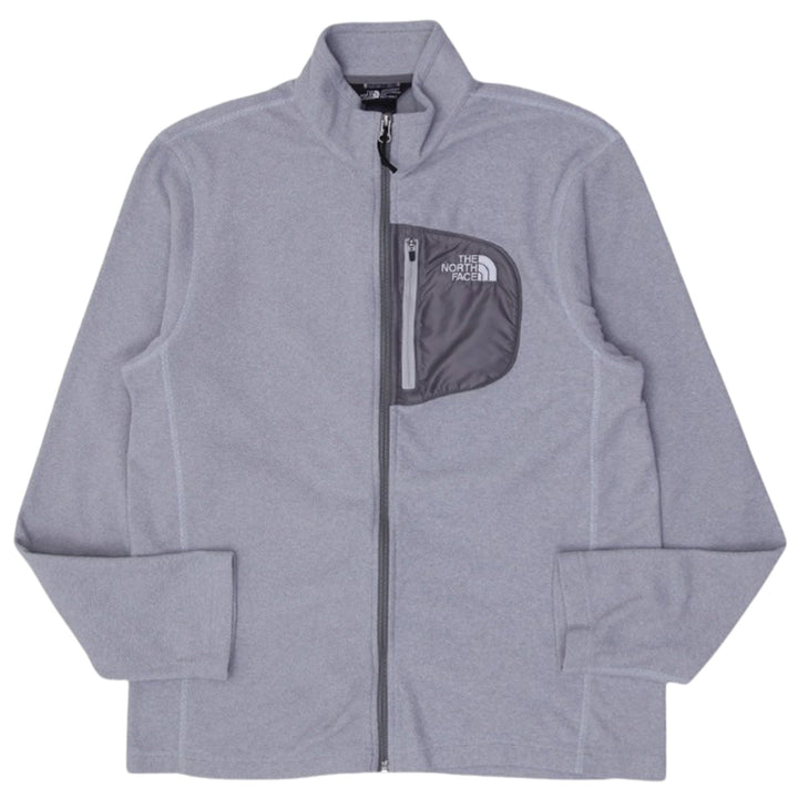 Mens Embroidered The North Face Logo Fleece Full Zip Jacket