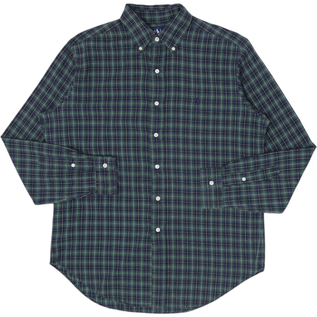 Mens Ralph Lauren Classic Fit Plaid Long Sleeve Shirt Size M