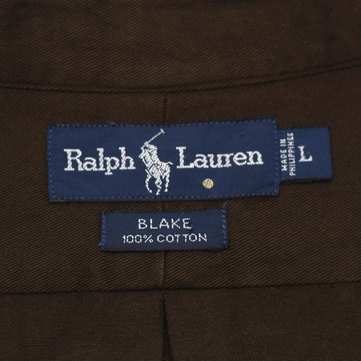 Mens Ralph Lauren Blake 100% Cotton Long Sleeve Shirt