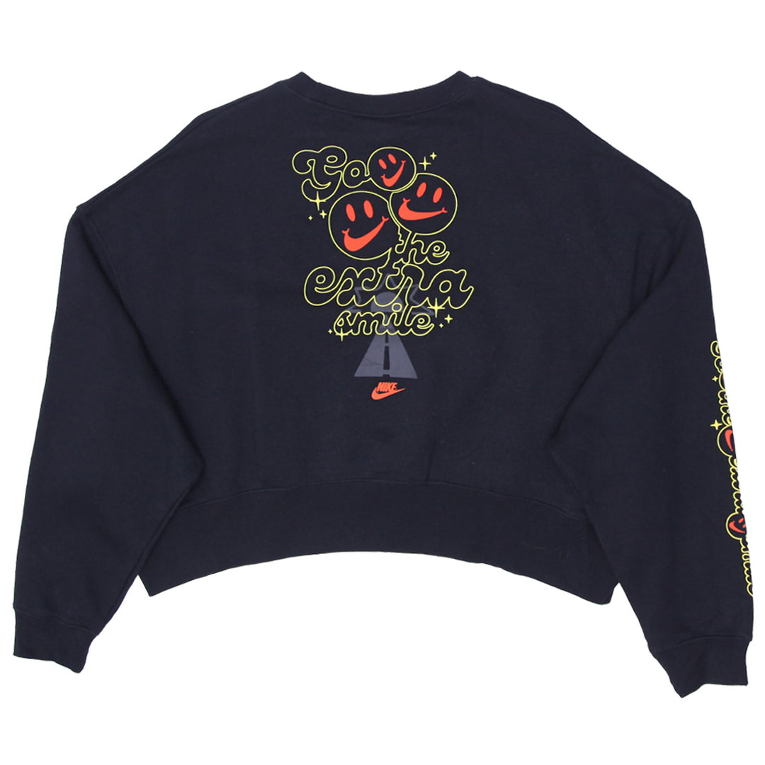 Ladies Nike Go the Extra Smile Boxy Cropped Sweatshirt