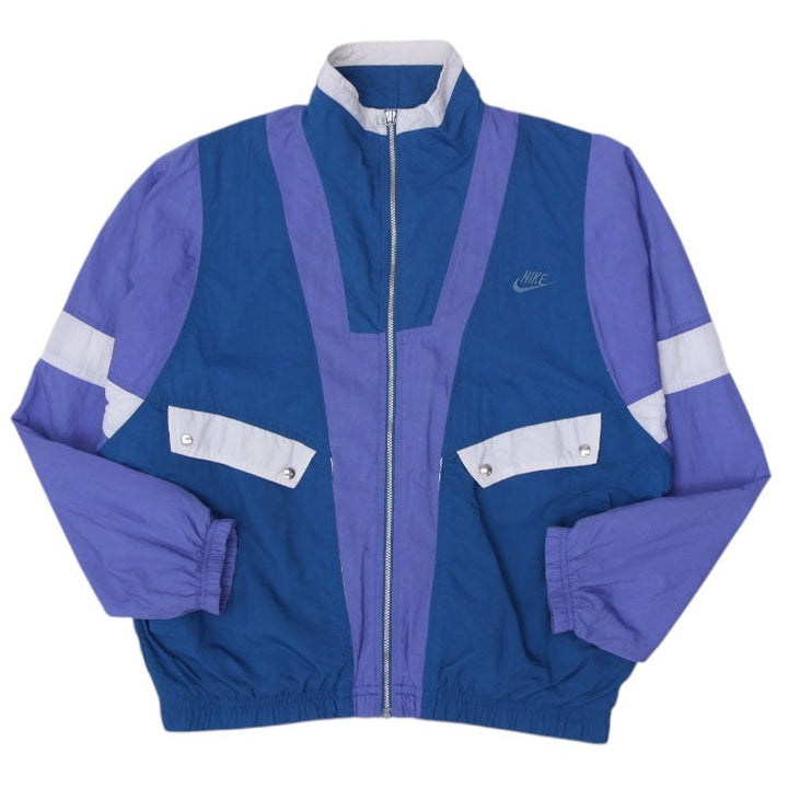 Vintage 90s Embroidered Nike Logo Windbreaker Zipper Jacket | Migration_Jackets | Fashion Rerun
