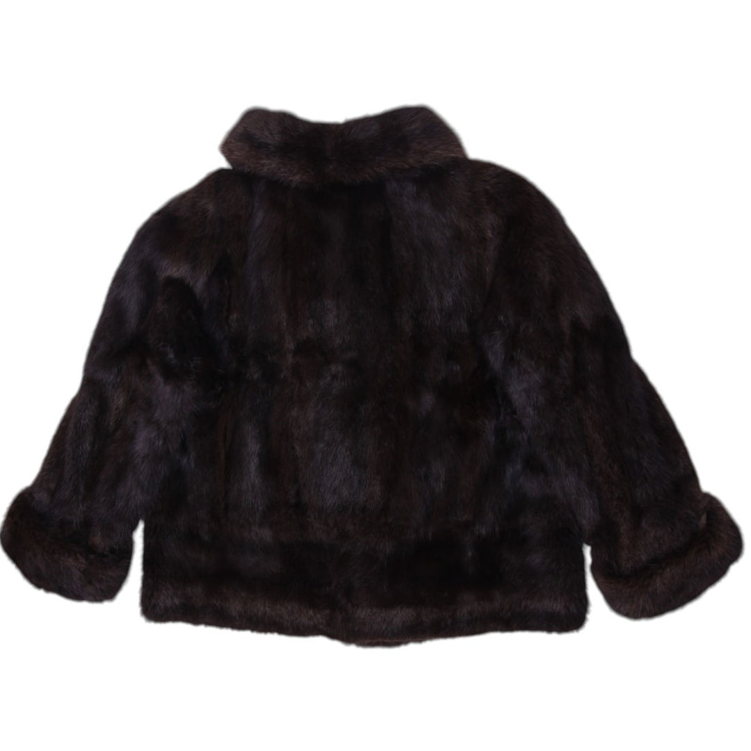 80's Mink Fur Monogramme | Migration_Fur Antiques - Back View | Fashion Rerun