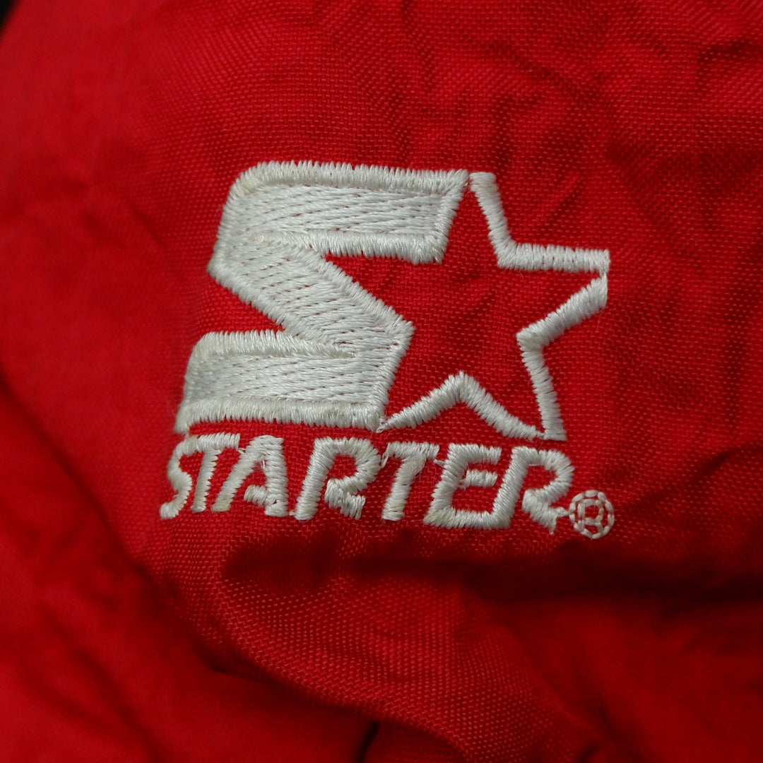 Vintage 90s NCAA Starter Wisconsin Badgers Pullover 1/2 Zip Hooded Jacket