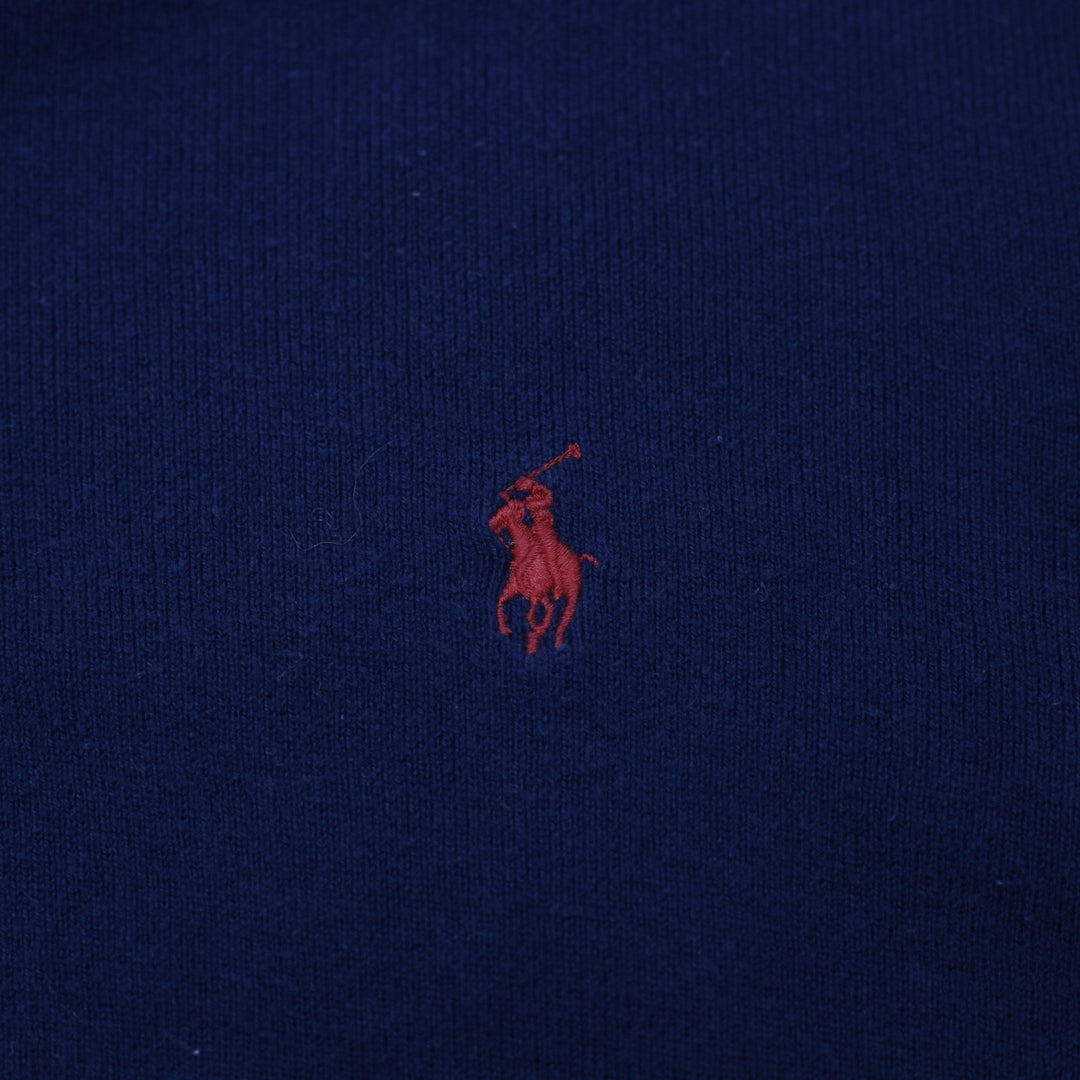 Mens Polo By Ralph Lauren Navy 100 % Cotton Sweater Size XL