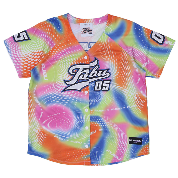 Ladies Forever21 x Fubu Multi-Colored Jersey - Fashion Rerun Vintage Migration_Jersey