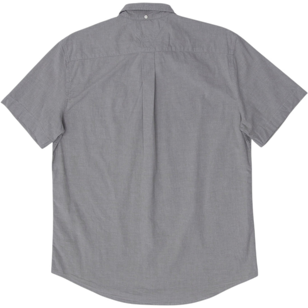 Mens Tommy Hilfiger Shirt Gray Short Sleeve Casual Size L