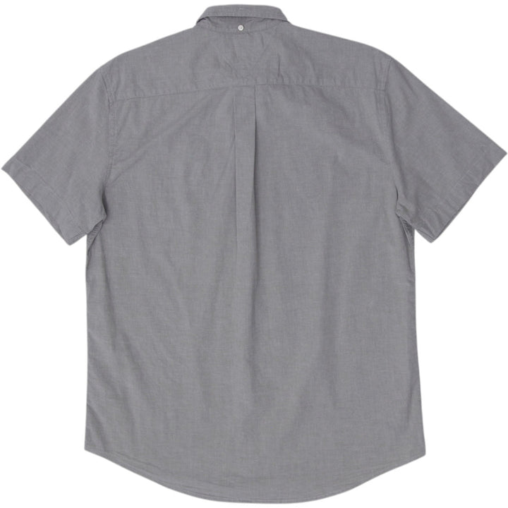 Mens Tommy Hilfiger Shirt Gray Short Sleeve Casual Size L