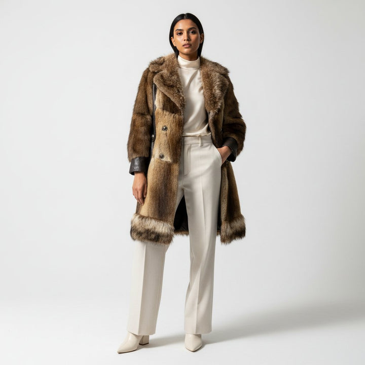 Rare Vintage Eaton’s Fur Salon Mixed Fur & Leather Coat