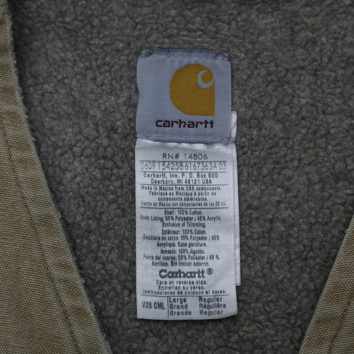 Vintage Vintage Carhartt V26 CML Sherpa Lined Duck Canvas Vest Size L
