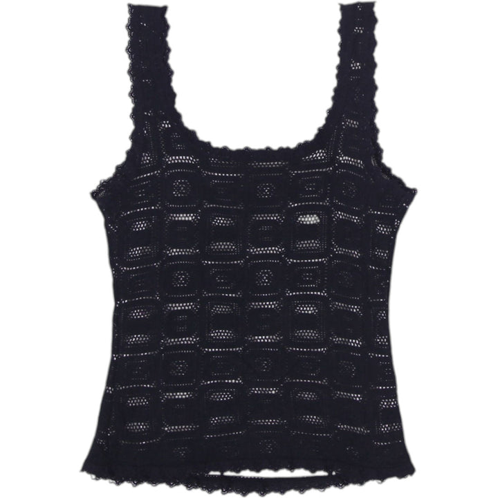 Y2K Ladies Arianne Lace Black Tank Top Crochet Pattern
