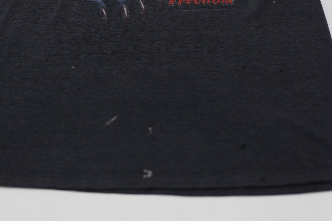 Vintage Harley Davidson 3D Emblem Panther T-Shirt Single Stitch Made In USA Distressed L - Fashion Rerun Vintage Migration_T-Shirt