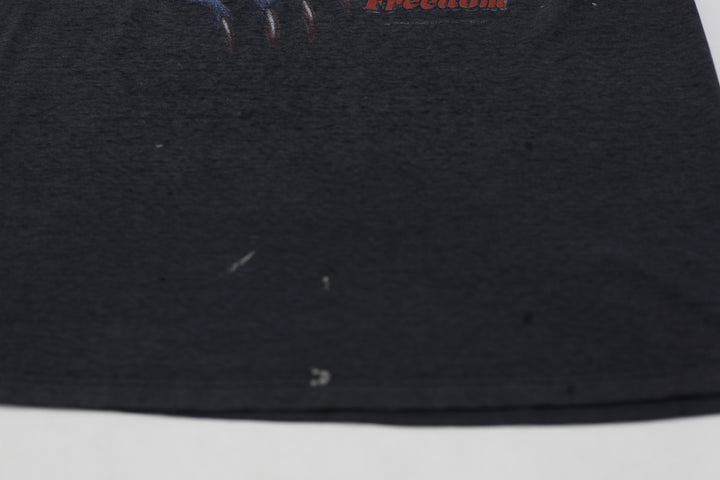 Vintage Harley Davidson 3D Emblem Panther T-Shirt Single Stitch Made In USA Distressed L - Fashion Rerun Vintage Migration_T-Shirt