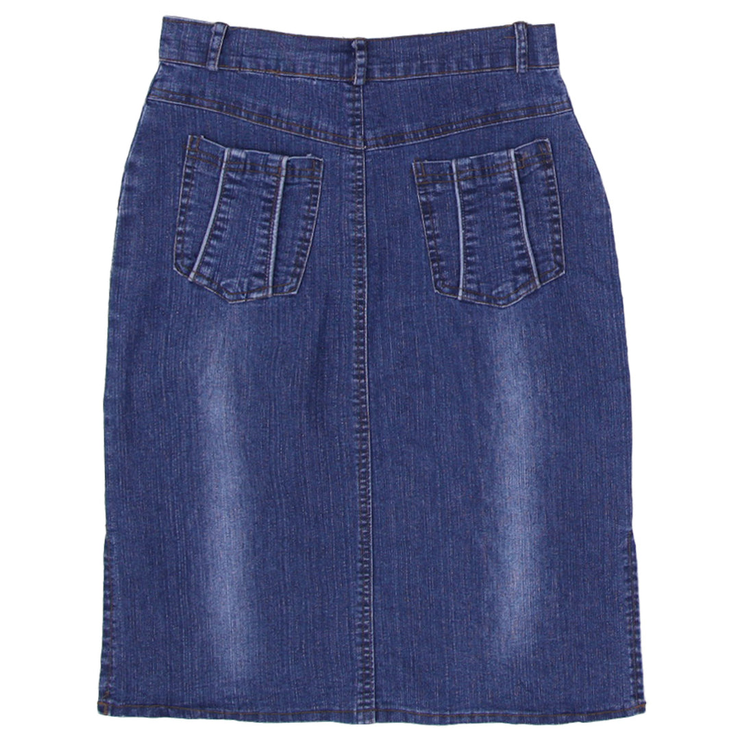 Y2K Ladies Denim Midi Skirt