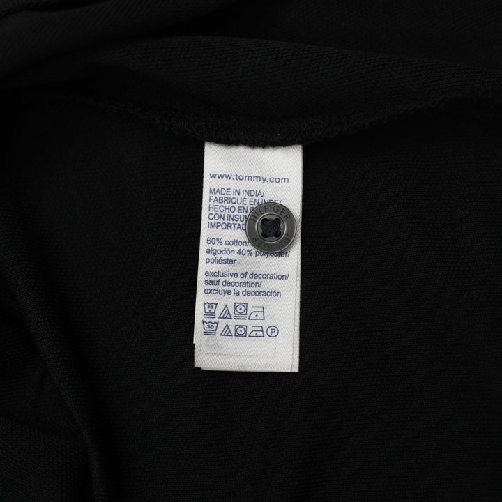 Mens Tommy Hilfiger Regular Fit Black Polo T-Shirt Size M