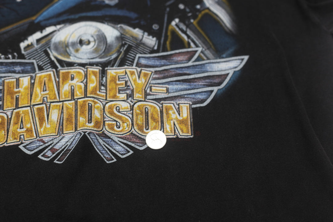 Vintage Harley Davidson Chicago IL T-Shirt Made In USA L - Fashion Rerun Vintage Migration_T-Shirt