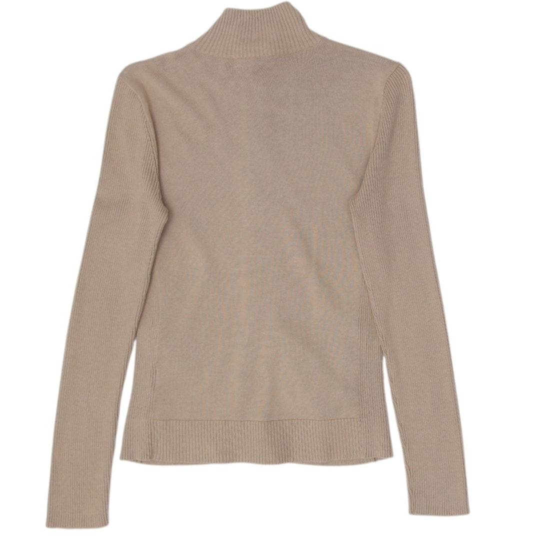 Ladies Lauren Ralph Lauren Full Zip Cotton Knitwear Sweater Size S
