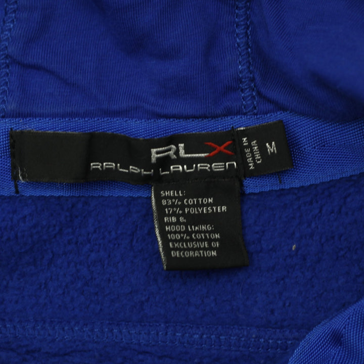 Ladies RLX Ralph Lauren Full Zip Blue Pullover Hoodie Size M