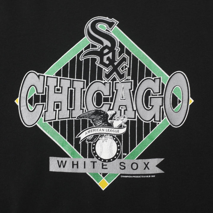 Vintage 1990s Chicago White Sox MLB Black Crewneck Sweatshirt Size M | Migration_Sweatshirt - Alternate View | Fashion Rerun