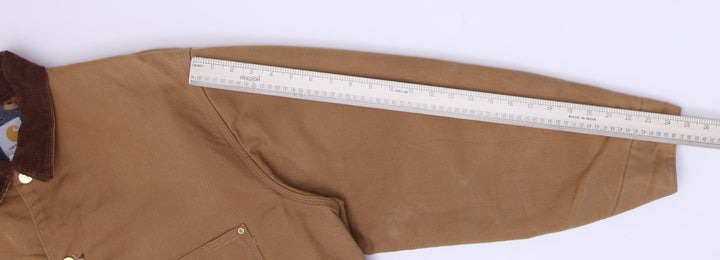 Vintage 90s Carhartt C01 BRN Blanket Lined Jacket Size 50