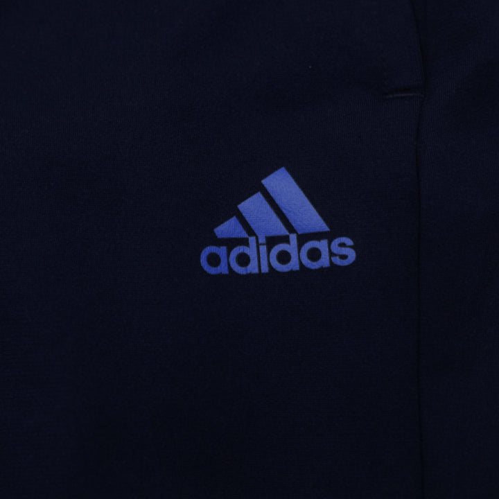 Ladies Adidas Track Pants Navy Three Stripe Size S