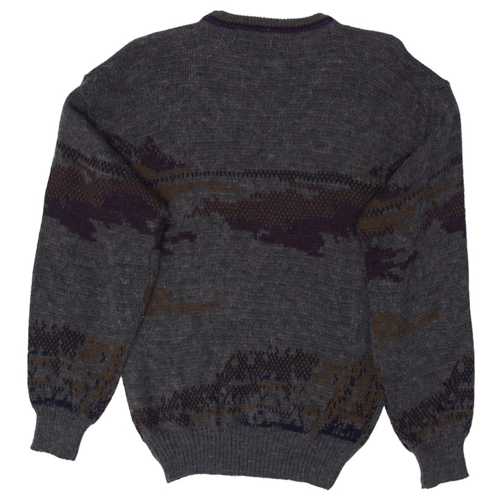 Vintage Touch Stone Embroidered Golfer Knitted Sweater