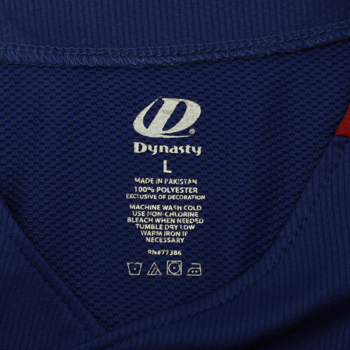 Mens Dynasty Chicago Cubs Jersey Blue Red Baseball Jersey Size L