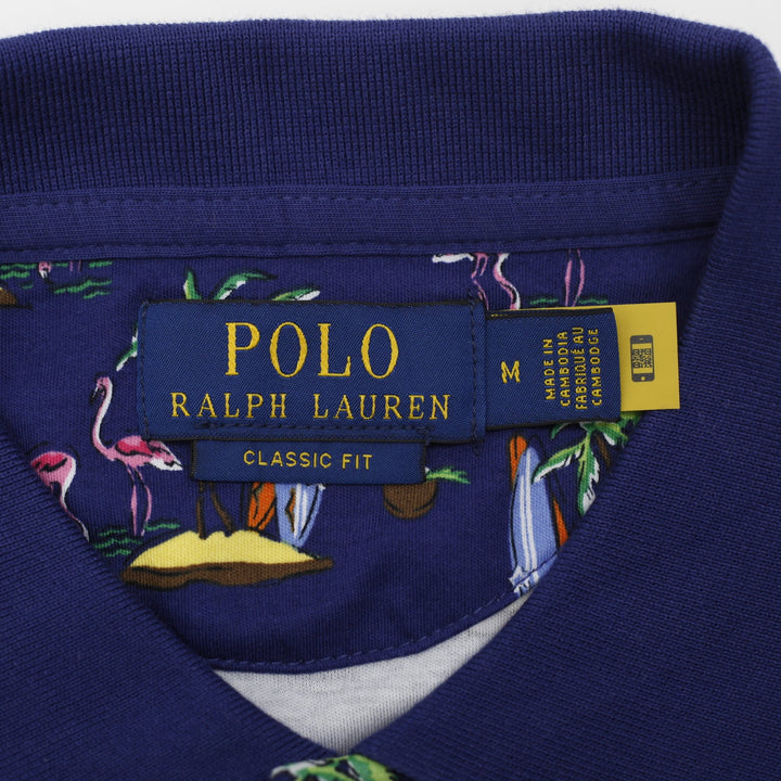 Polo Ralph Lauren Classic Fit Flamingo Graphic Print Shirt Size M | Migration_T-Shirts - Back View | Fashion Rerun