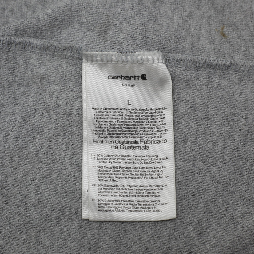Mens Carhartt Short Sleeve Loose Fit Pocket T-Shirt Size L