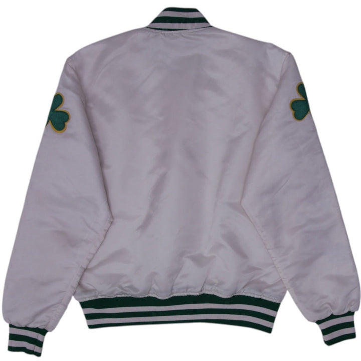 Vintage 90s Starter Boston Celtics Satin Bomber Jacket Size M