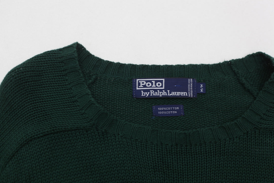 Vintage Polo Ralph Lauren Knit Sweater Size M, Green - Fashion Rerun Vintage Migration_Sweaters