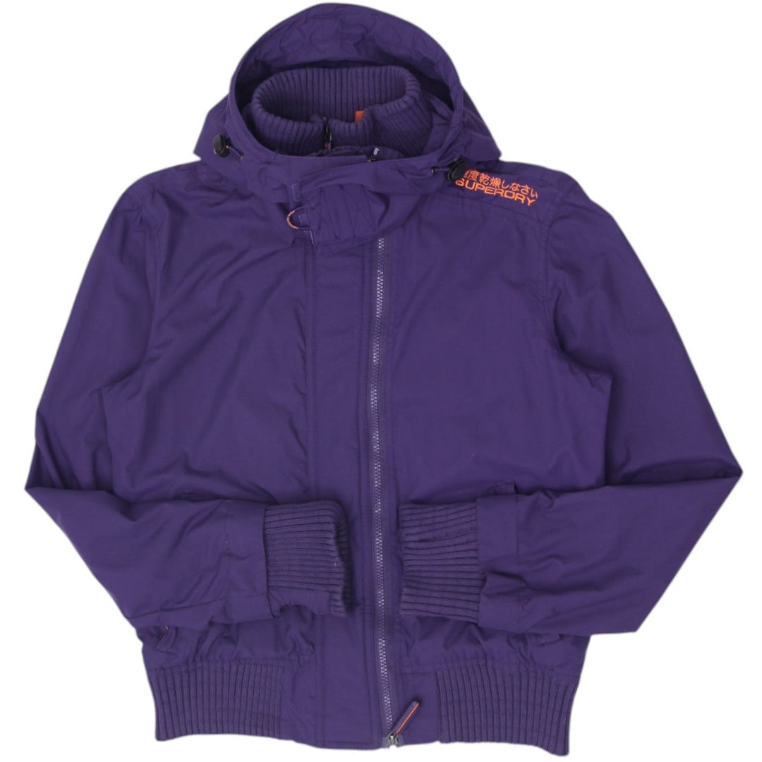 Ladies Superdry Windbomber Ripstop Hooded Bomber Jacket Size L
