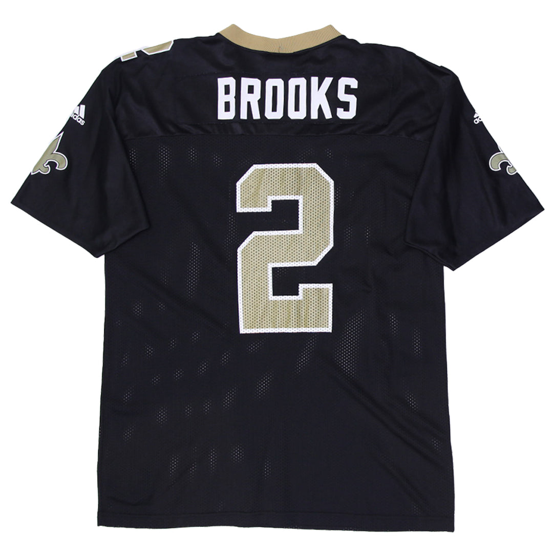 Vintage New Orleans Saints Aaron Brooks #2 Jersey Black Adidas