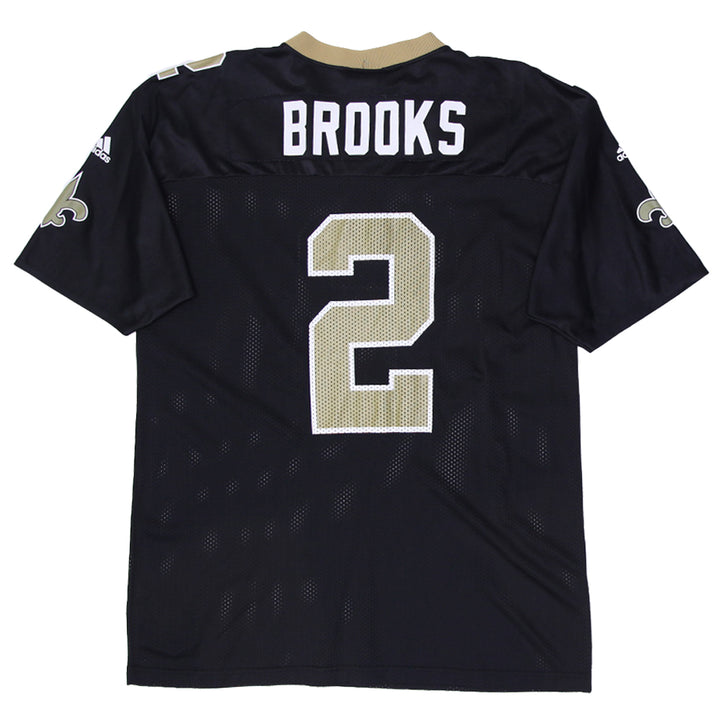 Vintage New Orleans Saints Aaron Brooks #2 Jersey Black Adidas