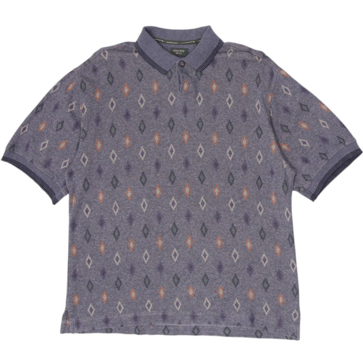 Mens Dockers Diamond Pattern Golf Cotton Polo T-Shirt Size L