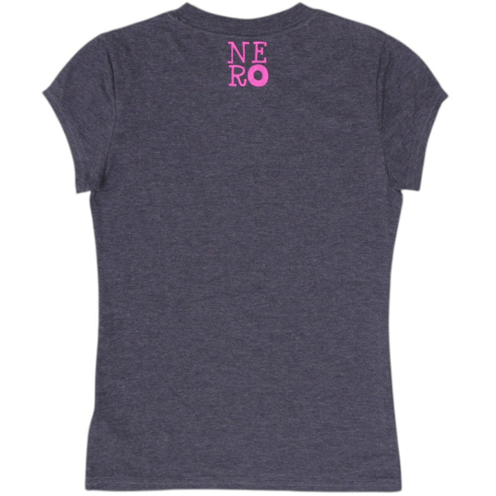 Y2K Ladies Nero The Angry Kitty Graphic Print T-Shirt Size M