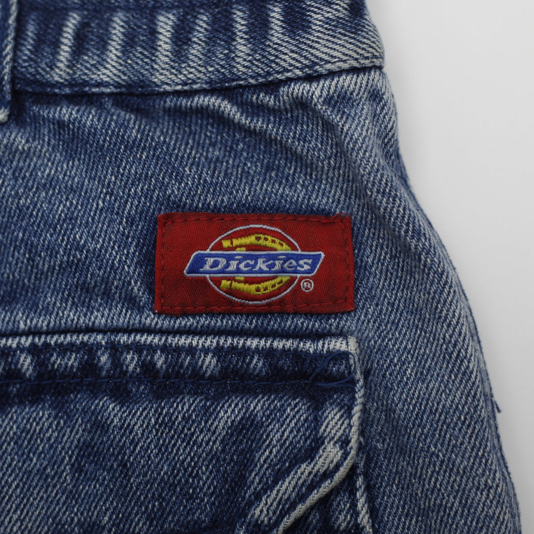 Dickies Washed Blue Cargo Pockets Retro Denim Short Size 32 | Migration_Shorts - Detail View | Fashion Rerun
